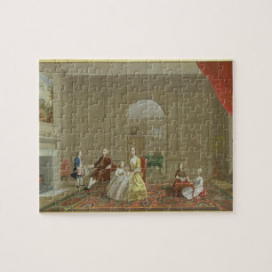 The John Bacon Family, c.1742-43 (oil on canvas) Jigsaw Puzzle