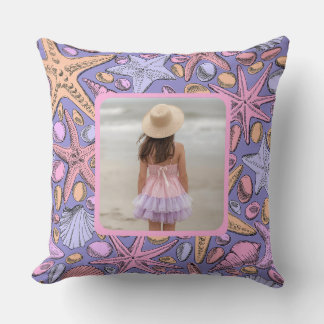The Johnson Beach House Pillow, Fantasy Sea Patter Cushion