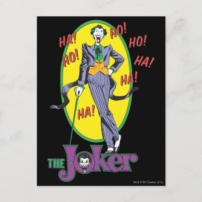 The Joker Cackles 2 Postcard (Front)