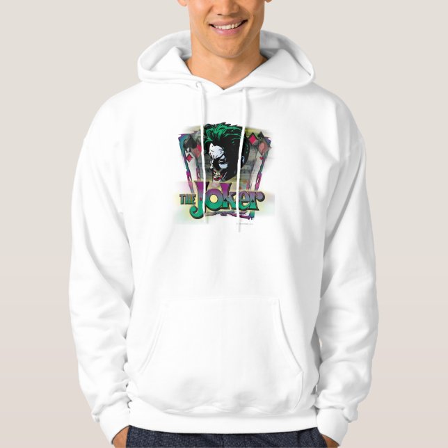 The Joker - Face and Logo Hoodie (Front)