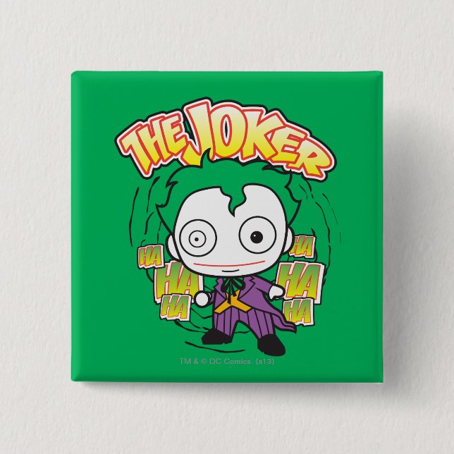 The Joker - Mini 15 Cm Square Badge (Front)