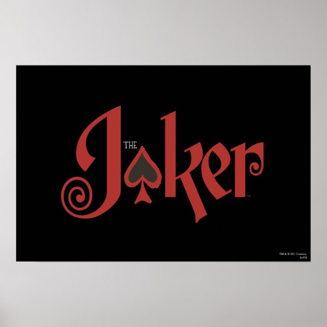 The Joker Playing Card Logo Poster (Front)