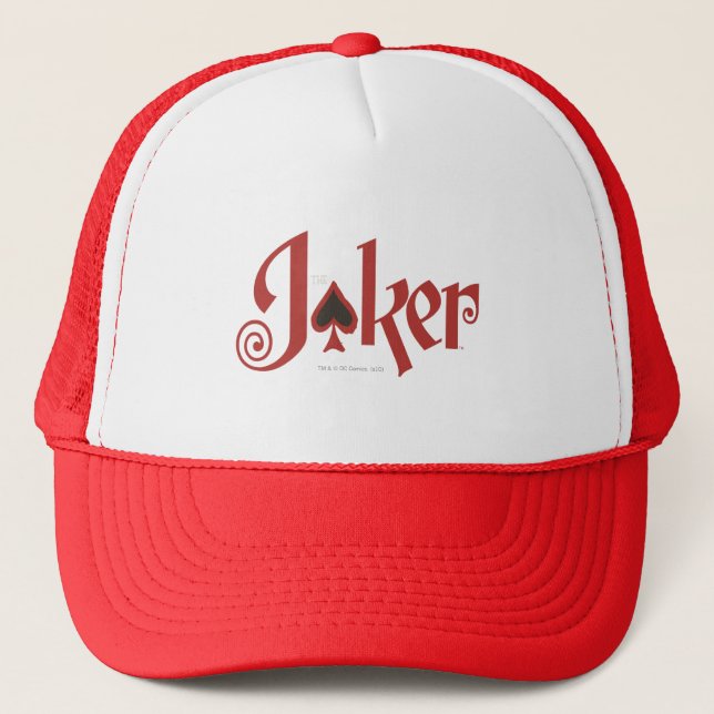 The Joker Playing Card Logo Trucker Hat (Front)