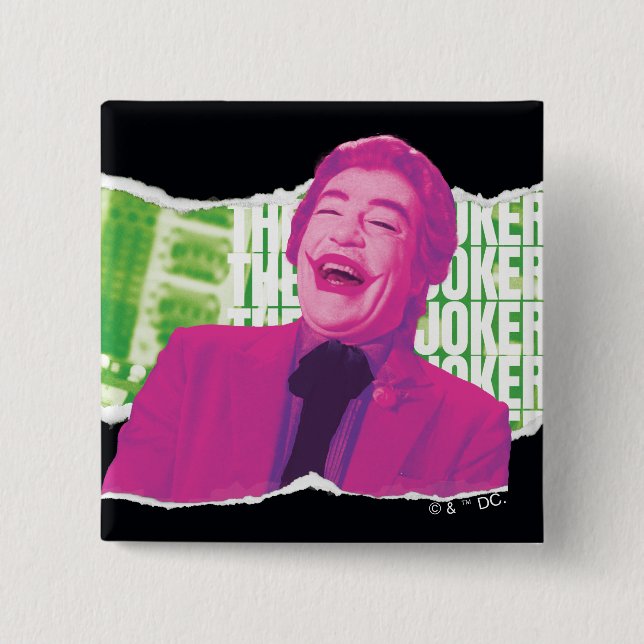 The Joker Scrapbook Laugh 15 Cm Square Badge (Front)