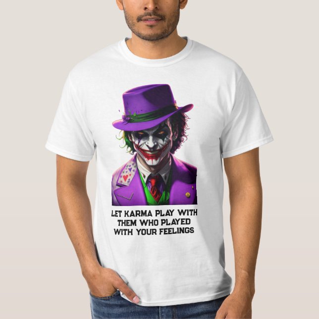    THE JOKER  T-SHIRT  DESIGN WITH ALL SIZE (Front)