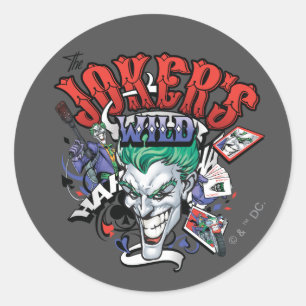 The Joker's Wild Classic Round Sticker