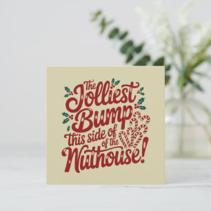 The Jolliest Bump The Side Of The Nutehouse Baby Holiday Card
