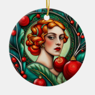 The Jolly Redhead: Baubles & Tree Ceramic Tree Decoration