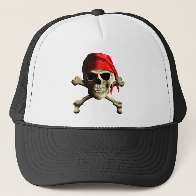 The Jolly Roger Trucker Hat (Front)