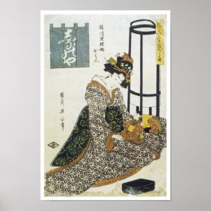The Joruri Character, Eizan, 1830 Poster