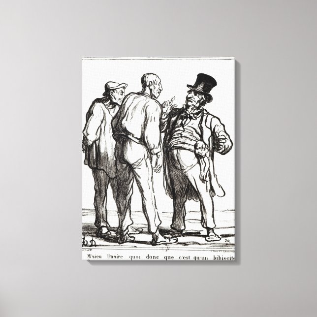 The Journal 'Le Charivari' Canvas Print (Front)