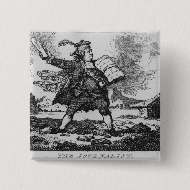The Journalist 15 Cm Square Badge (Front)