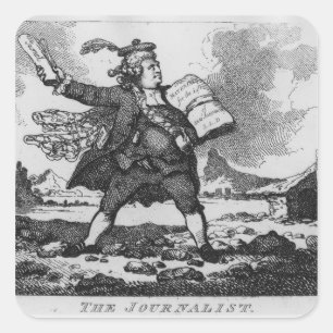 The Journalist Square Sticker