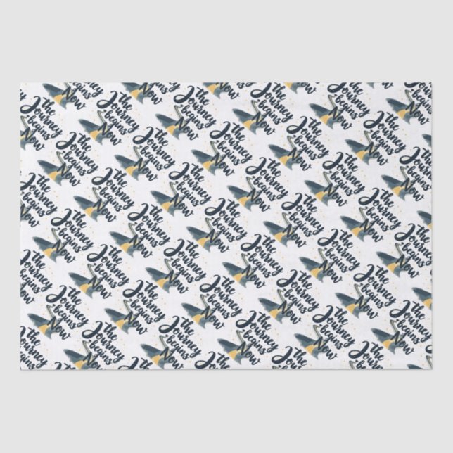 The Journey Begins Now Tissue Paper (Front)