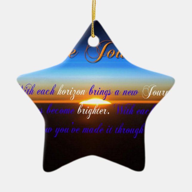 The Journey Ceramic Tree Decoration (Front)