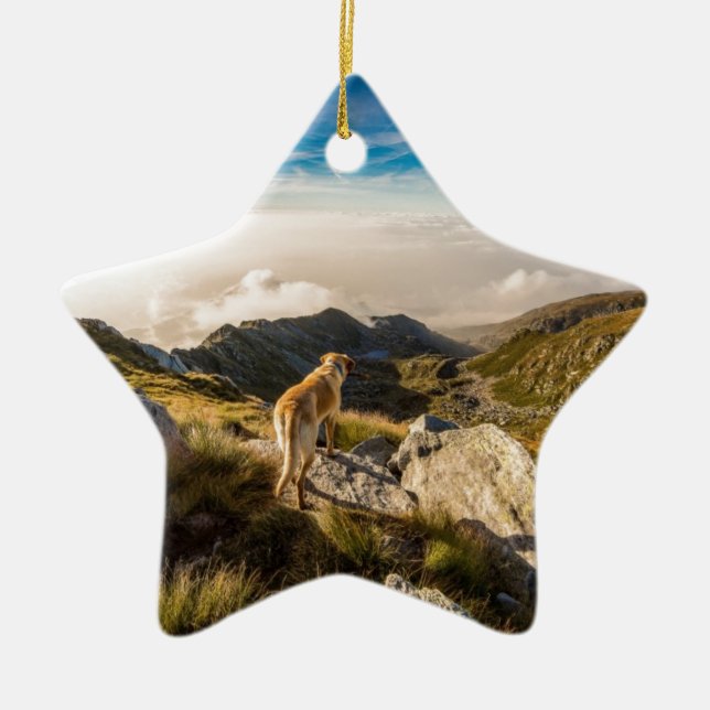 The journey ceramic tree decoration (Front)