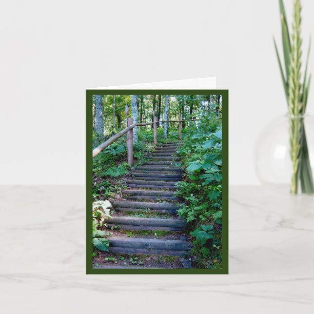 The Journey is one step at a time Card (Front)