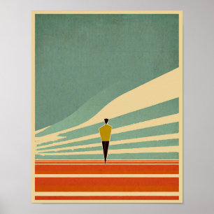 "The Journey" Minimalist inspirational art Poster