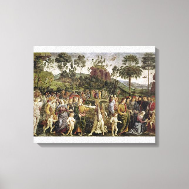 The Journey of Moses, c.1481-83 Canvas Print (Front)