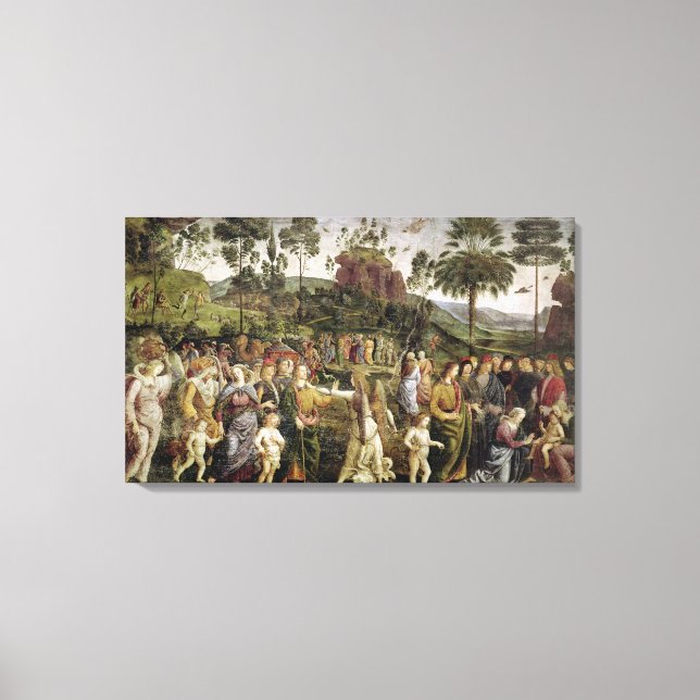 The Journey of Moses, c.1481-83 Canvas Print (Front)