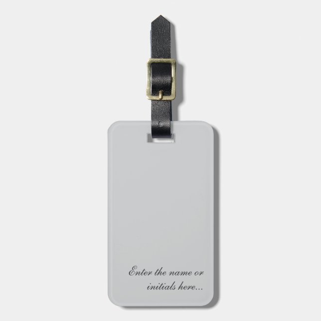 The Journey Tag – Personalized Custom Luggage Tag (Front Vertical)