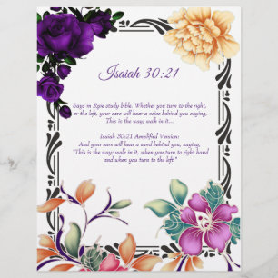 The Journey writings personalised paper