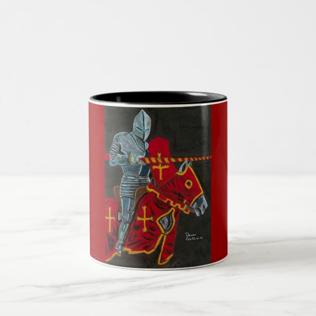 the jouster Two-Tone coffee mug (Center)