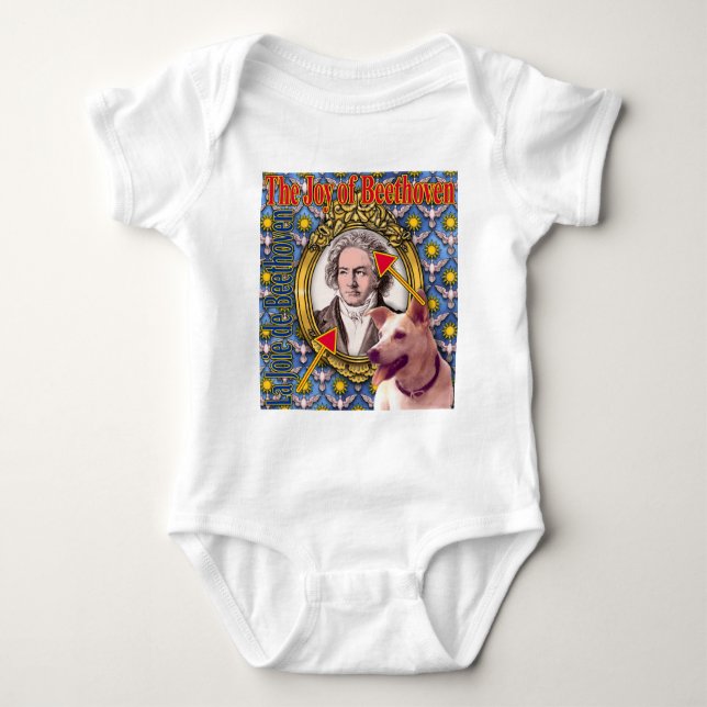 The Joy of Beethoven Baby Bodysuit (Front)