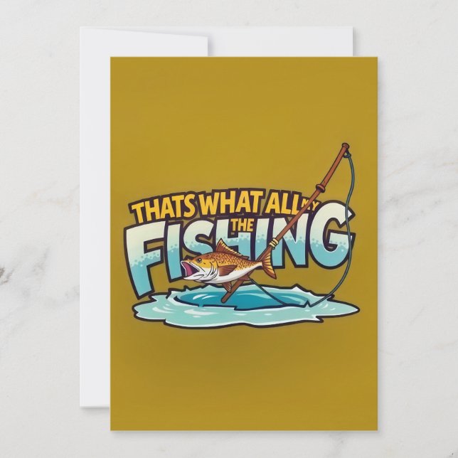 The Joy of Fishing Invitation (Front)