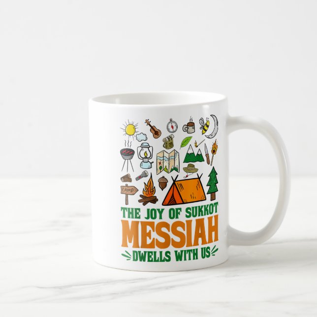 The Joy Of Sukkot Messiah Dwells With Us Jewish Ho Coffee Mug (Right)