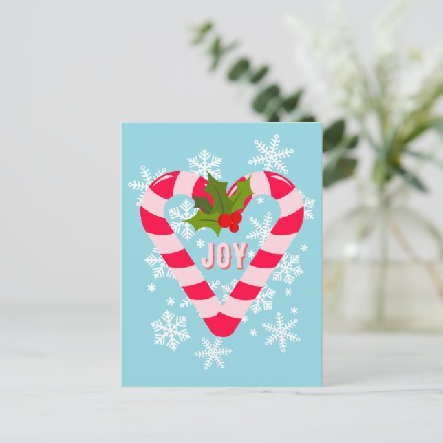 The JOY of the Holidays Postcard (Standing Front)