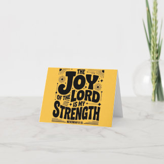 The Joy Of The Lord Is My Strength Christian Thank You Card