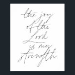 The joy of the Lord is my strength Script Poster<br><div class="desc">The joy of the Lord is my strength Script</div>
