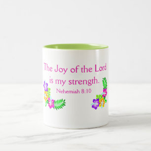 The Joy of the Lord is my strength Two-Tone Coffee Mug
