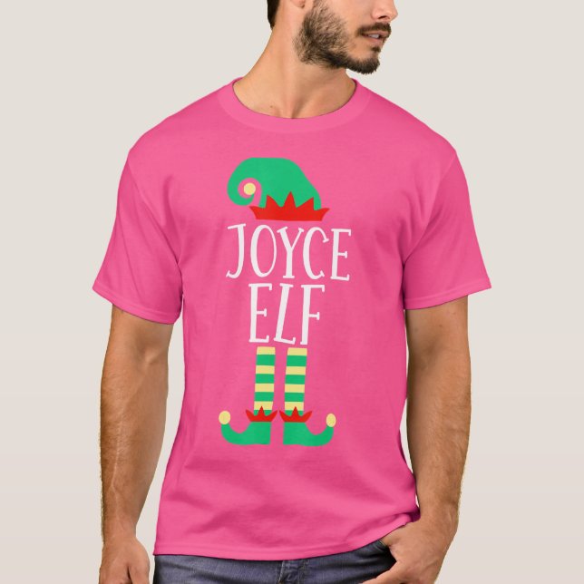 The Joyce Elf Family Matching Christmas Pyjamas T-Shirt (Front)