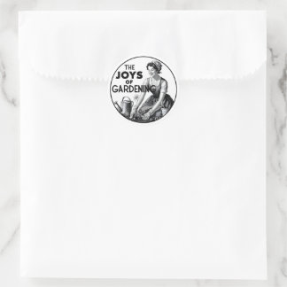 The Joys Of Gardening Classic Round Sticker