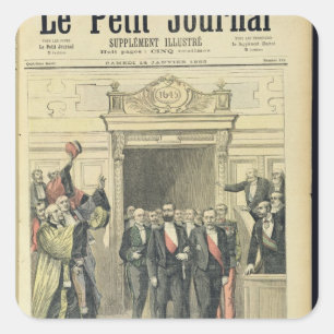 The Jubilee of Louis Pasteur  at the Sorbonne Square Sticker
