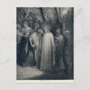 The Judas Kiss Mark 14:45 by Gustave Doré 1866 Postcard