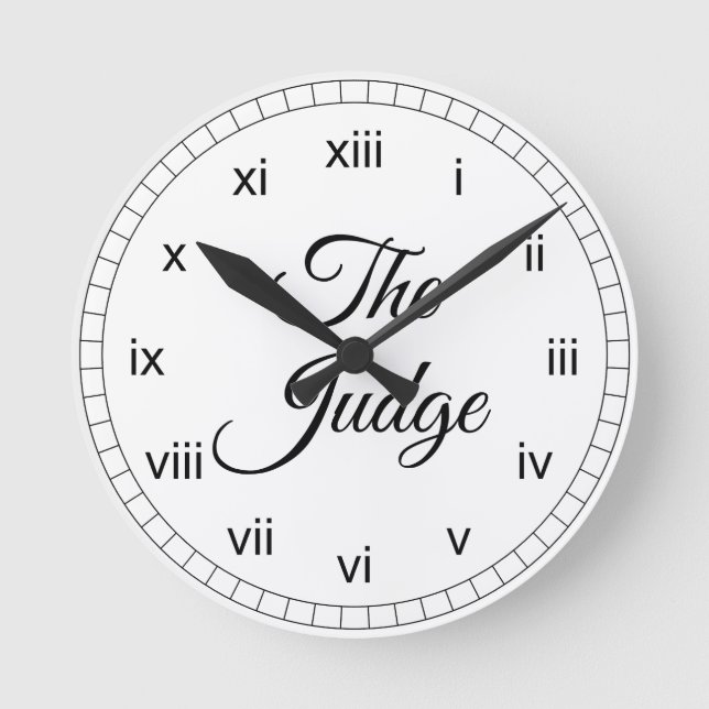 The Judge Round Clock (Front)