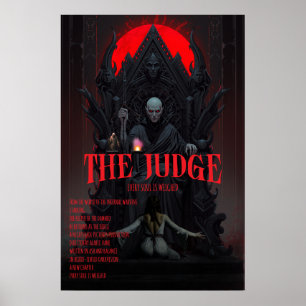The Judge - The Infernal Warden Gothic Horror Poster