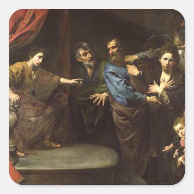 The Judgement of Daniel Square Sticker (Front)