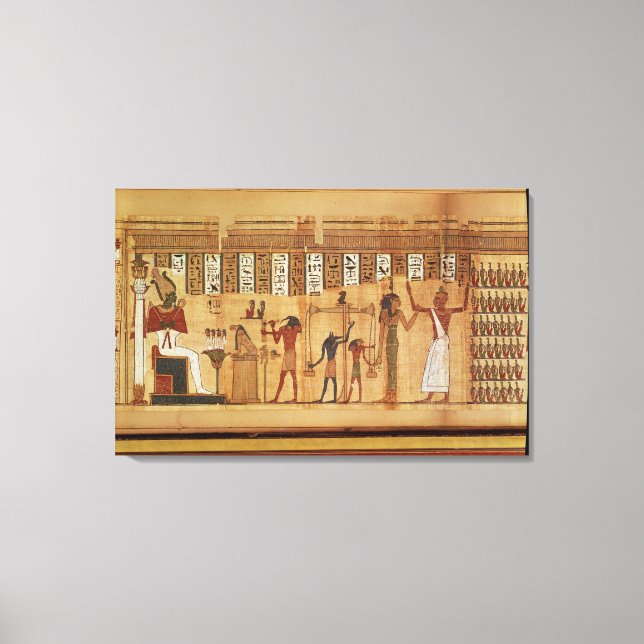 The Judgement of Osiris, detail Canvas Print (Front)