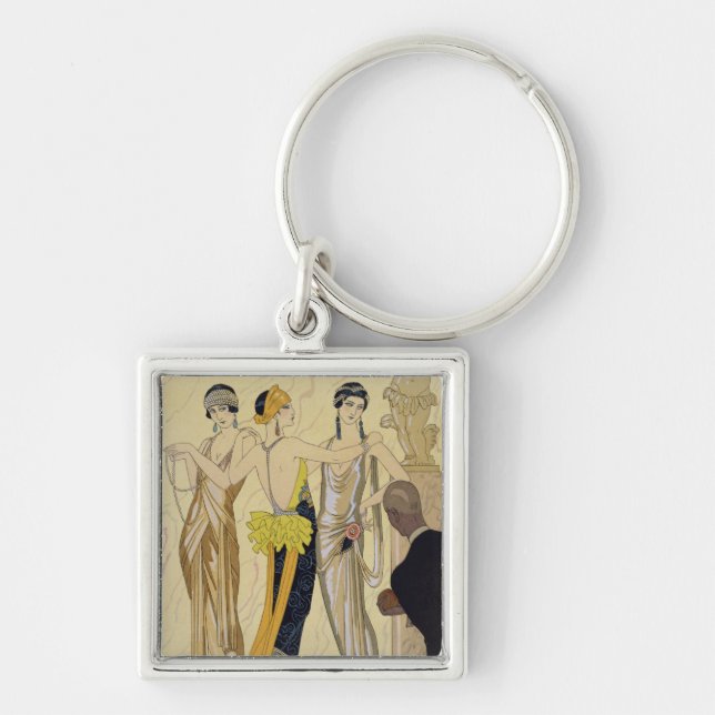 The Judgement of Paris, 1920-30 (pochoir print) Key Ring (Front)