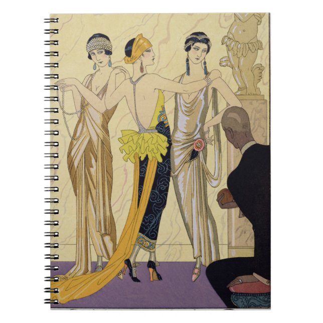 The Judgement of Paris, 1920-30 (pochoir print) Spiral Notebook (Front)