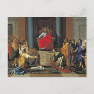 The Judgement of Solomon, 1649 Postcard