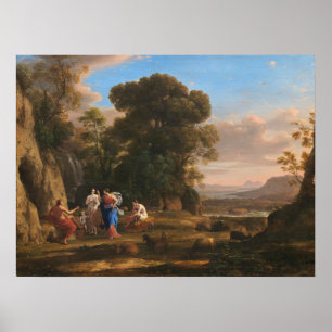 The Judgment of Paris - Claude Lorrain Fine Art Poster