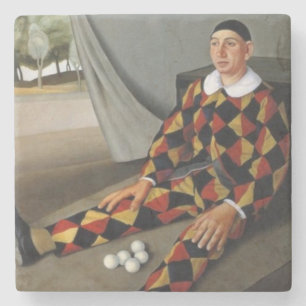 The Juggler (by Antonio Donghi) Stone Coaster