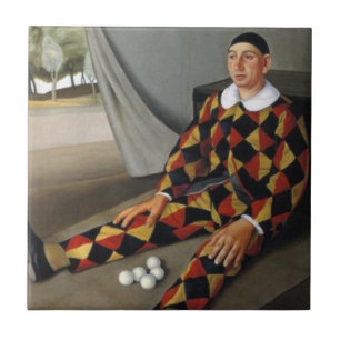 The Juggler (by Antonio Donghi) Tile