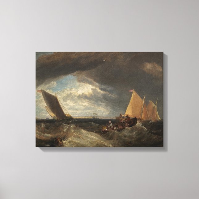 The Junction of the Thames and the Medway, 1807 Canvas Print (Front)