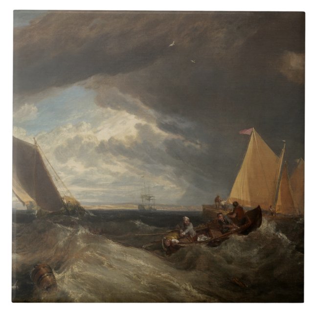 The Junction of the Thames and the Medway, 1807 Tile (Front)